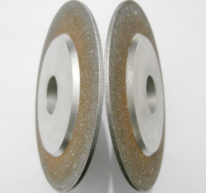 Flat reinforced electroplated CBN grinding wheel